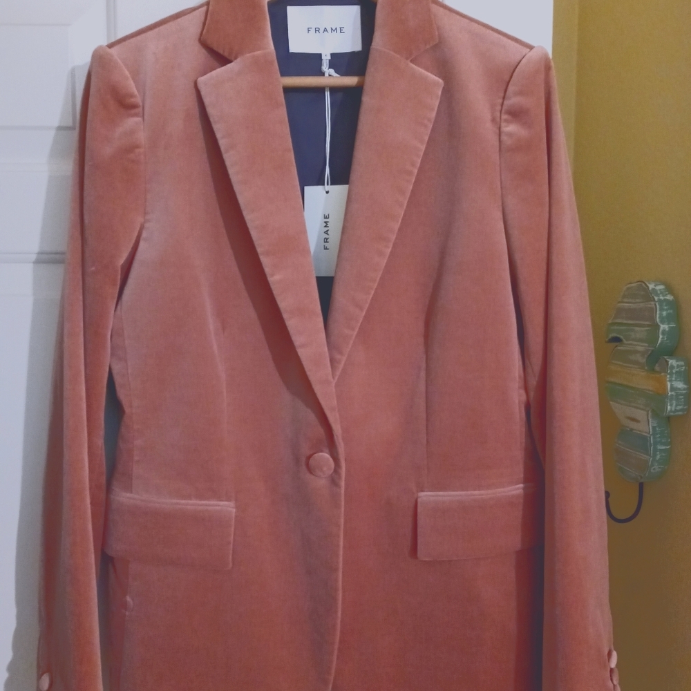 Frame blazer, womens